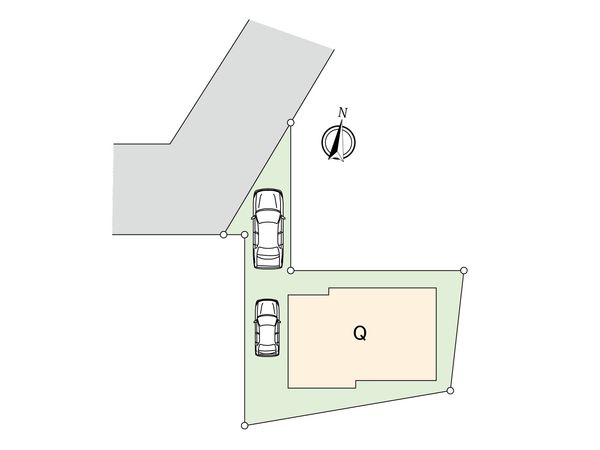 府中市日新町5丁目 新築戸建Q号棟 区画図