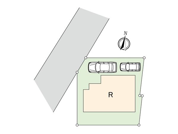 府中市日新町5丁目 新築戸建R号棟 区画図