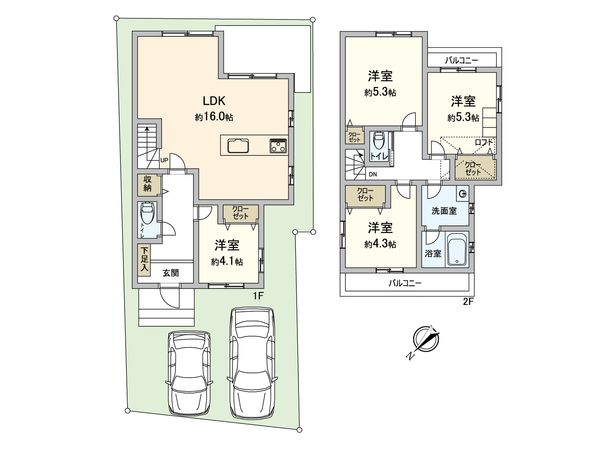 四谷四丁目 戸建 間取図(平面図) 間取図(平面図)