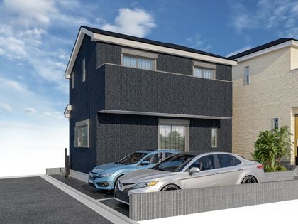 府中市小柳町1丁目 1号棟 新築戸建 外観パース図