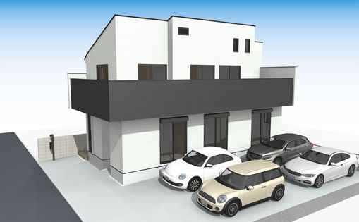 府中市紅葉丘3丁目 新築戸建 外観パース図