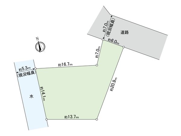 府中市四谷4丁目 戸建 間取図(平面図)