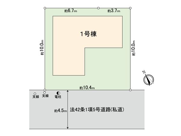 府中市多磨町2丁目 新築戸建 区画図 府中市多磨町2丁目 新築戸建 区画図