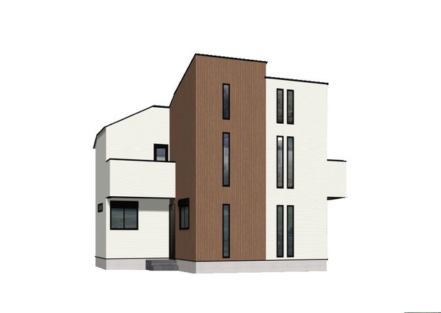 府中市押立町5丁目 新築戸建 外観パース図