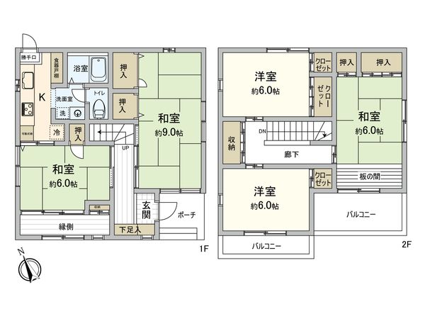 府中市天神町3丁目 戸建 間取図(平面図) 府中市天神町3丁目 戸建 間取図(平面図)