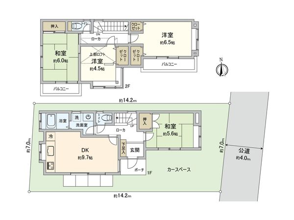 小金井市梶野町4丁目 戸建 間取図(平面図) 間取図(平面図)
