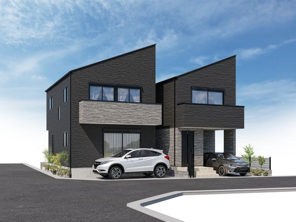 府中市若松町4丁目 新築戸建2号棟 外観パース図 府中市若松町4丁目 新築戸建2号棟 外観パース図