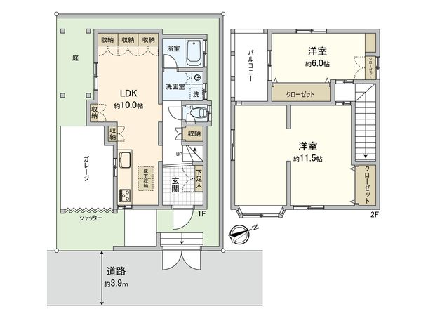 世田谷区砧3丁目 戸建 間取図(平面図)