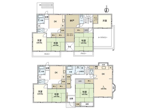 西東京市中町1丁目 賃貸併用住宅 間取図(平面図)
