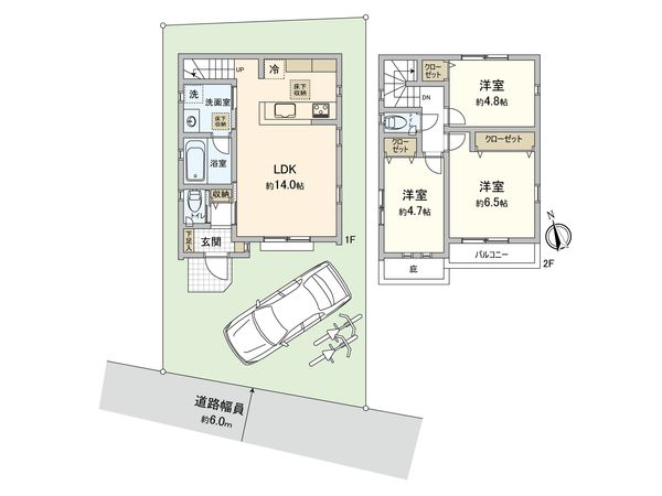 府中市押立町2丁目 新築戸建 間取図(平面図) 府中市押立町2丁目 新築戸建 間取図(平面図)