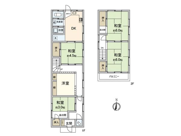 小平市上水南町2丁目 戸建 間取図(平面図) 間取図(平面図)
