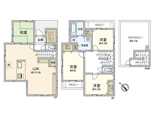 ノーブル府中市西府 C号棟 間取図(平面図)