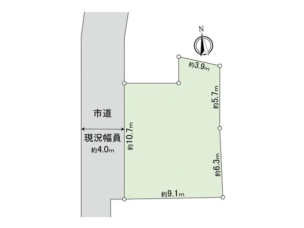 府中市白糸台4丁目 新築戸建 1号棟 区画図 府中市白糸台4丁目 新築戸建 1号棟 区画図