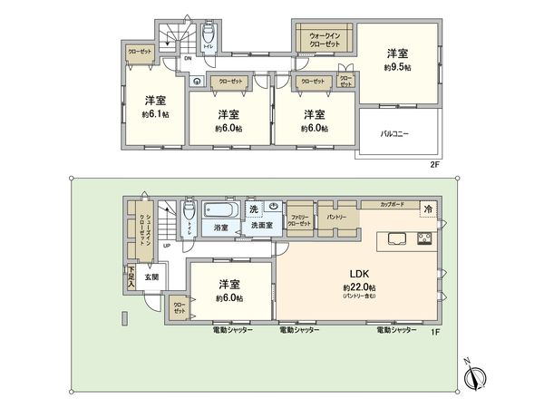 府中市四谷3丁目 新築戸建 間取図(平面図) 府中市四谷3丁目 新築戸建 間取図(平面図)