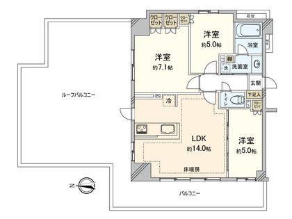 ノブレス稲城南多摩ステーションプラザ 間取図(平面図)