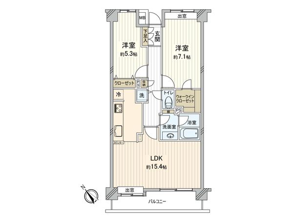 府中中河原パーク・ホームズ 間取図(平面図)