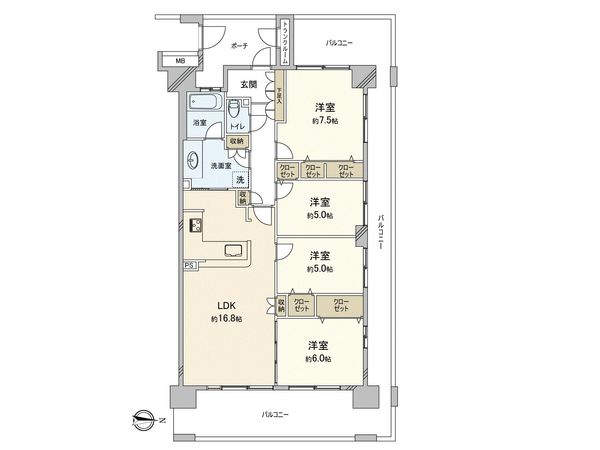 エフユニバース 間取図(平面図) 間取図(平面図)