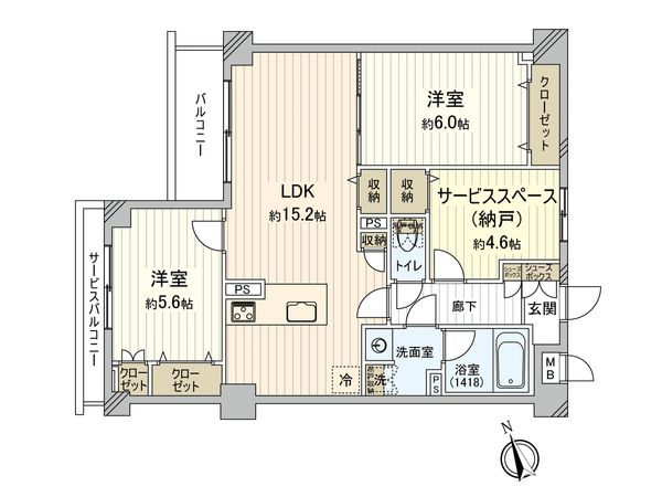 マイキャッスル府中西 間取図(平面図) マイキャッスル府中西 間取図(平面図)