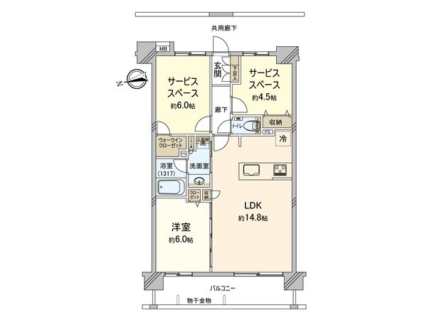 セイガステージ府中Ⅴ 間取図(平面図) セイガステージ府中Ⅴ 間取図(平面図)
