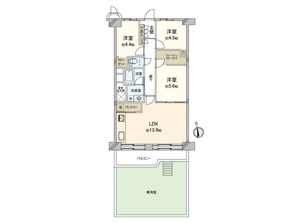 日商岩井府中マンション 間取図(平面図) 日商岩井府中マンション 間取図(平面図)