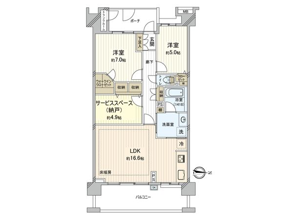 エフユニバース 間取図(平面図) 間取図(平面図)