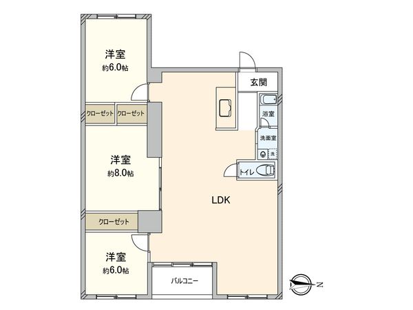府中コーポラス 間取図(平面図)