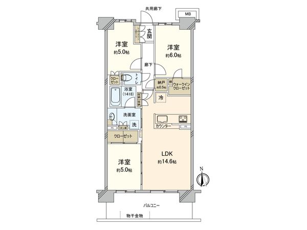 レアシス府中本町 間取図(平面図) レアシス府中本町 間取図(平面図)
