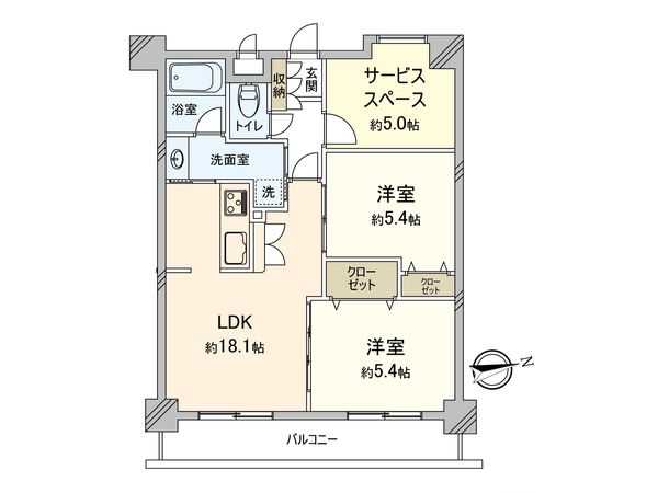 フェアベール東府中 間取図(平面図)