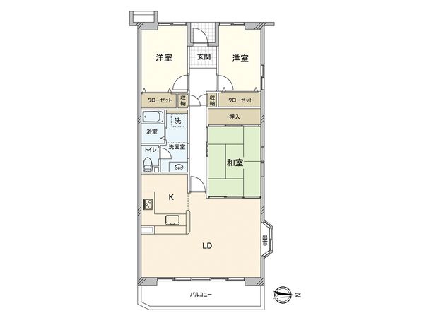 府中多摩川通り住宅 1号棟 間取図(平面図)