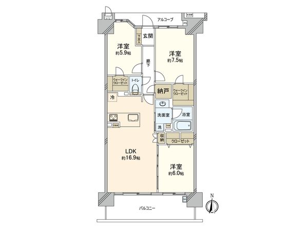 リムザ 間取図(平面図) 間取図(平面図)