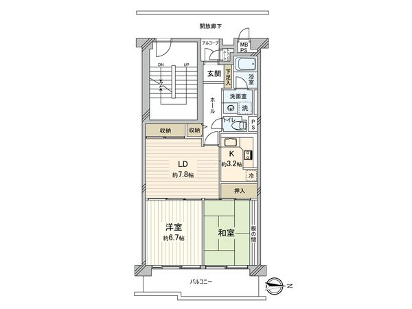 コープ野村府中武蔵野台 3号棟 間取図(平面図)