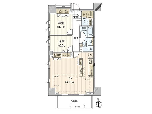 アトラスタワー府中 間取図(平面図) アトラスタワー府中 間取図(平面図)