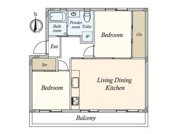 車返団地 3-3号棟 間取図(平面図) 間取図(平面図)