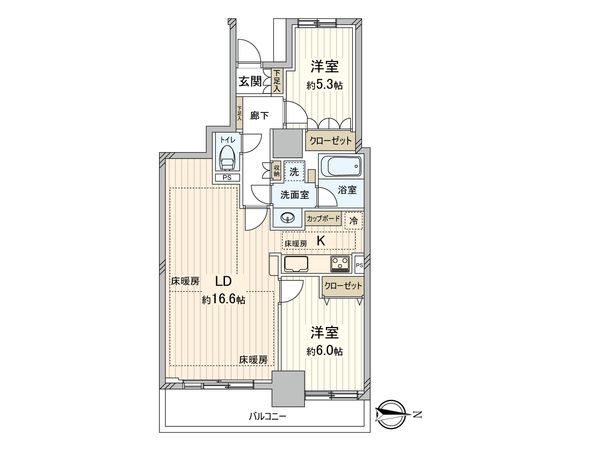グランタワー府中ラ・アヴェニュー 間取図(平面図) グランタワー府中ラ・アヴェニュー 間取図(平面図)