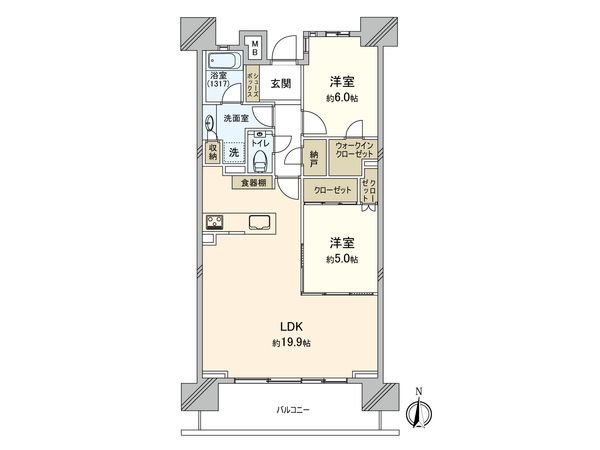プラウドタワー府中寿町 間取図(平面図) 間取図(平面図)