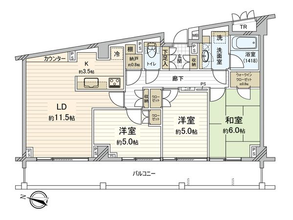 シティハウス仙川 間取図(平面図)