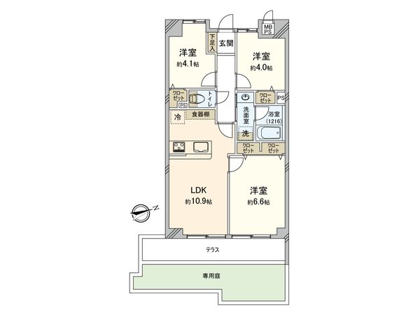 ライオンズマンション府中中河原 間取図(平面図)