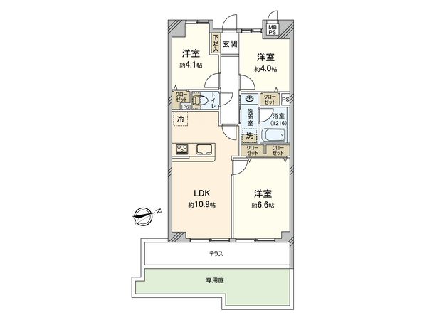 ライオンズマンション府中中河原 間取図(平面図)