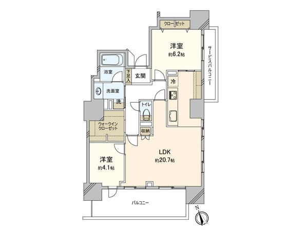 パークハウス府中緑町 間取図(平面図) 間取図(平面図)