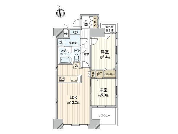サンヴェール府中 間取図(平面図)