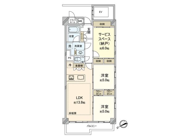 ミオカステーロ府中町 間取図(平面図) 間取図(平面図)