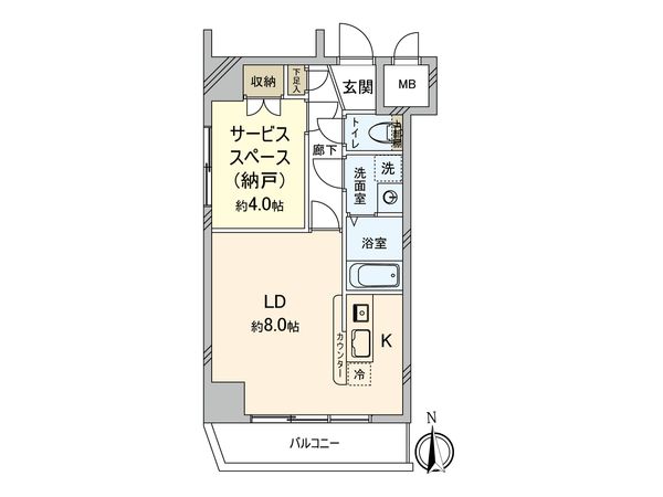 菱和パレス府中駅前 間取図(平面図)