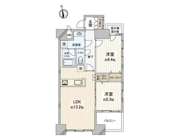 サンヴェール府中 間取図(平面図) 間取図(平面図)