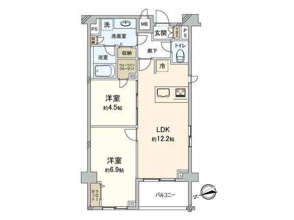 メイクスデザイン府中 間取図(平面図)