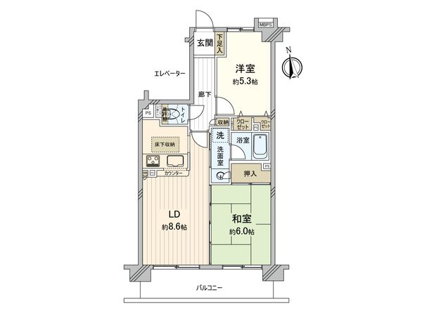 クリオ矢野口壱番館 間取図(平面図)