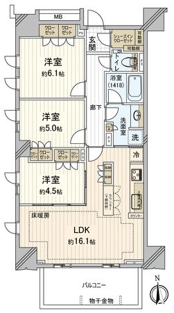 アトラスタワー府中 間取図(平面図) アトラスタワー府中 間取図(平面図)