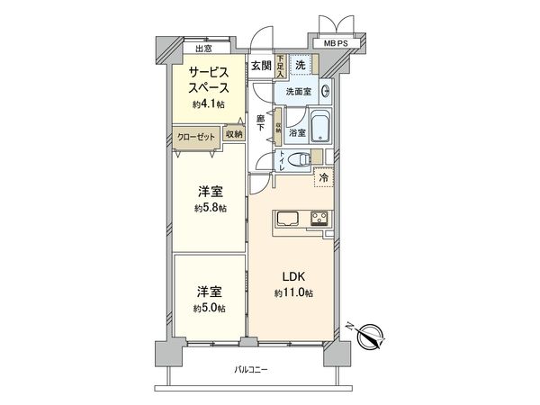 クリオ府中弐番館 間取図(平面図)