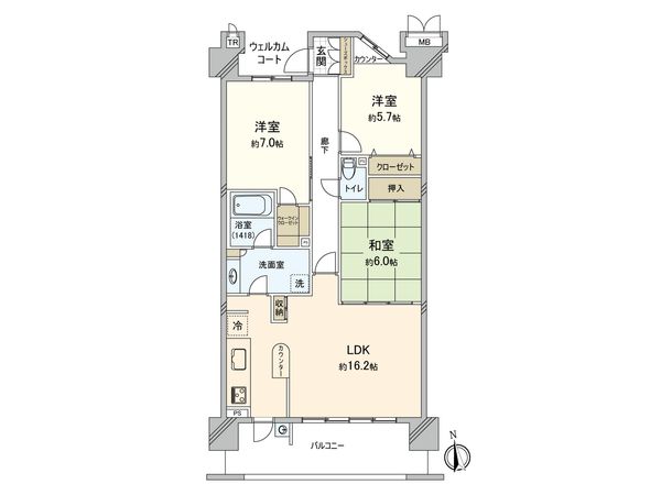 ラヴィラ府中多摩川 間取図(平面図) ラヴィラ府中多摩川 間取図(平面図)