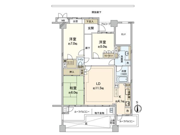 ラヴィドール府中の森 間取図(平面図)