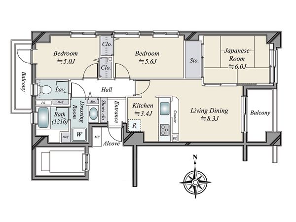 ファミール府中宮町 間取図(平面図) 間取図(平面図)